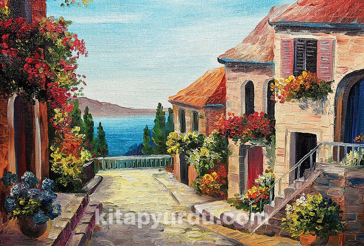 Menton Zeekant Huizen | Houten Puzzel | 1000 Stukjes | 44 x 59 cm | King of Puzzle